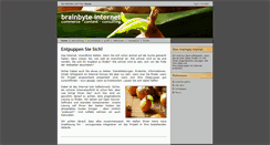 Desktop Screenshot of brainbyte.de